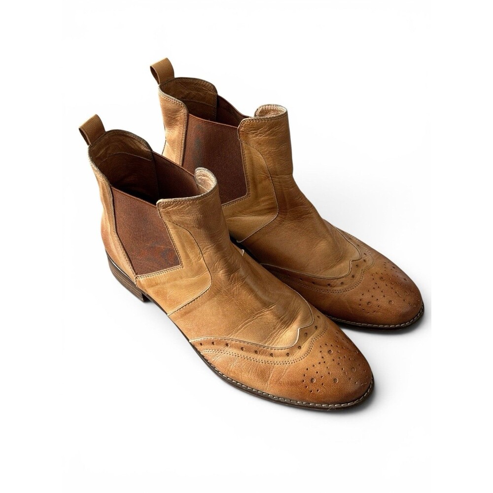 Mona Flying Chelsea Wingtip Brogue Boot Bootie Womens’s 42 Nice!‎